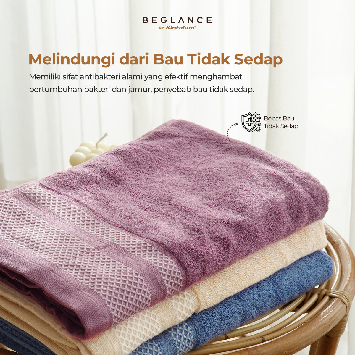 Beglance Bath Towel 70 x 140 Simplora