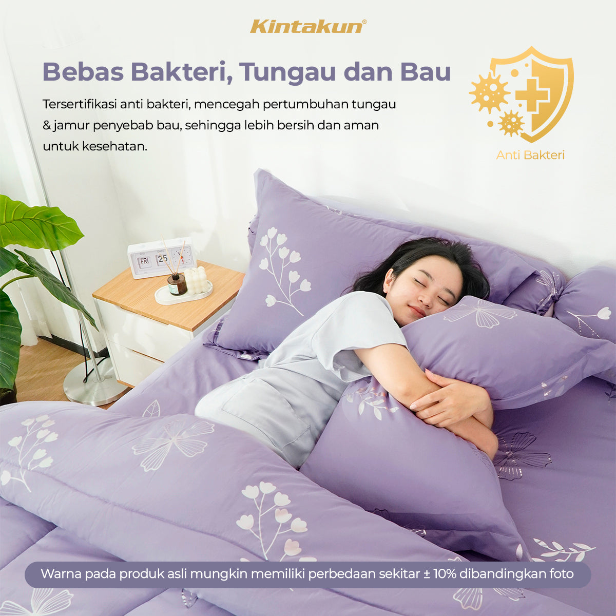 Kintakun Dluxe Gold Sprei Fitted 120 x 200 Tinggi 30cm Varian Motif