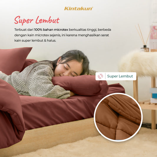 Dluxe Sprei Set Fitted Polos Ukuran 160 x 200 Varian Warna