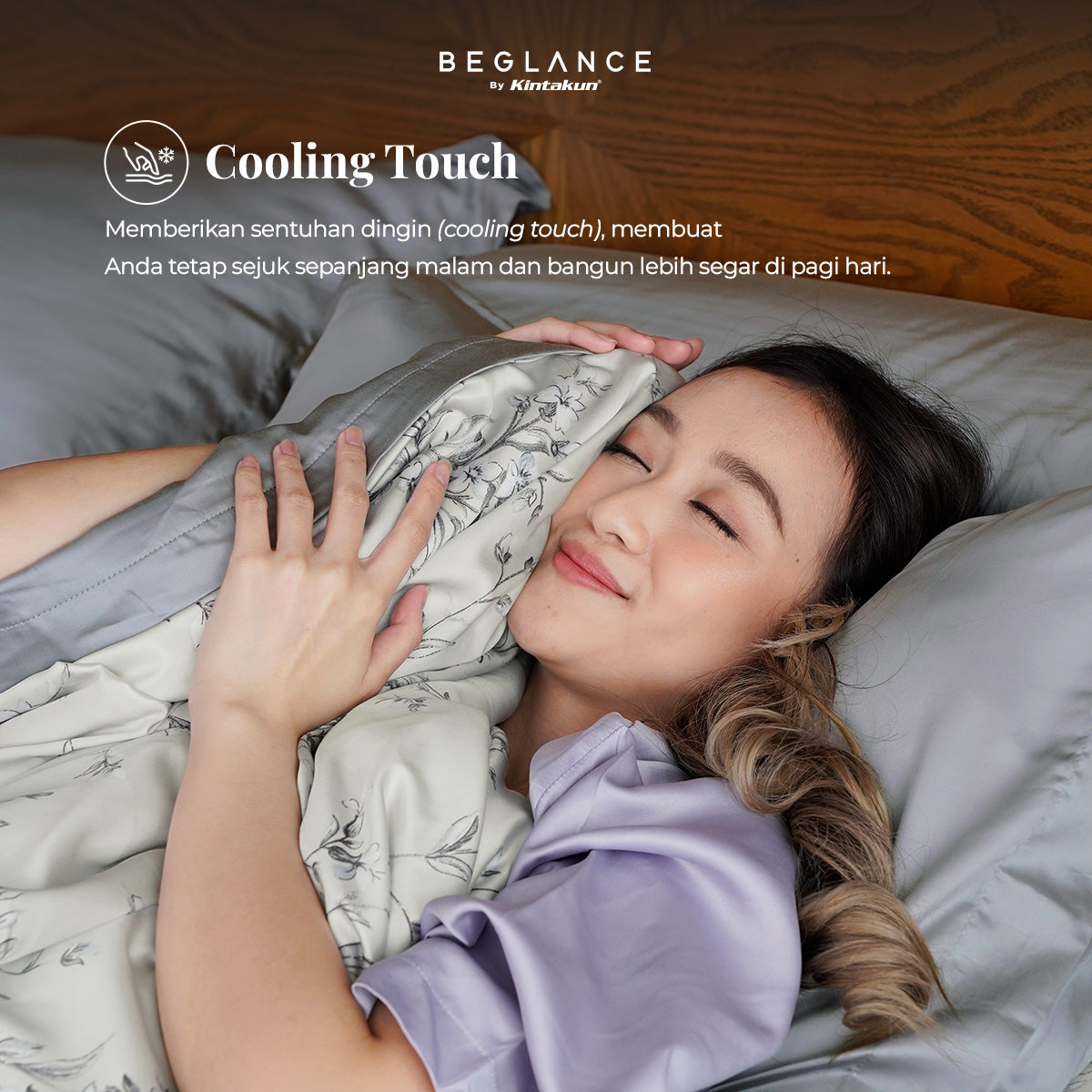 Beglance Bamboo Silk Sprei Fitted 180 x 200 Tinggi 40 cm