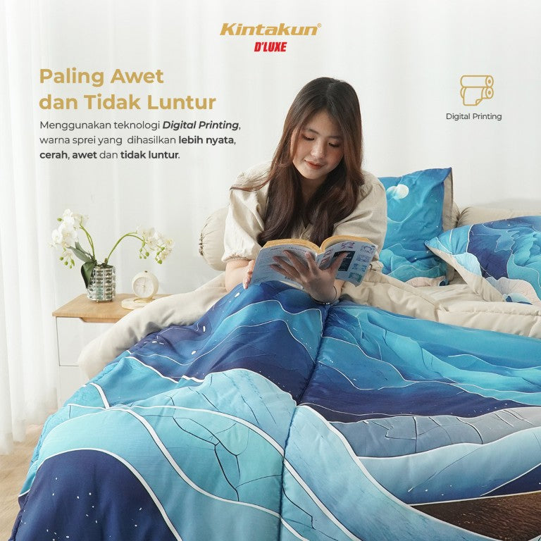 Kintakun Dluxe Sprei Fitted Theo Tinggi 25cm