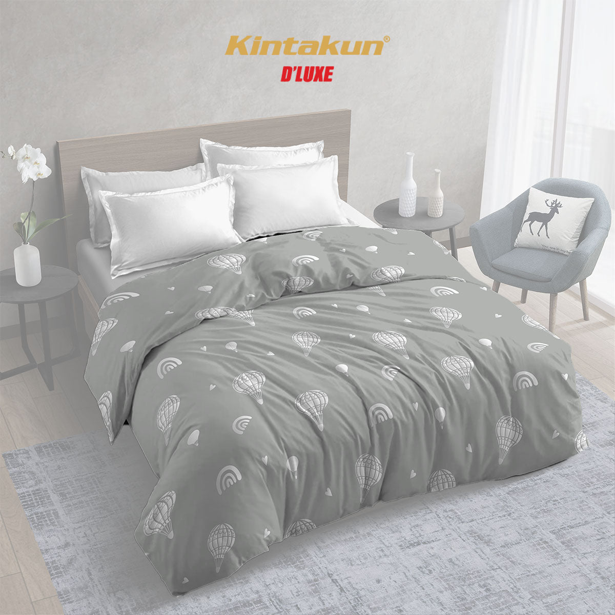 Kintakun Dluxe Gold Comforter Only 230 x 240 Varian Motif
