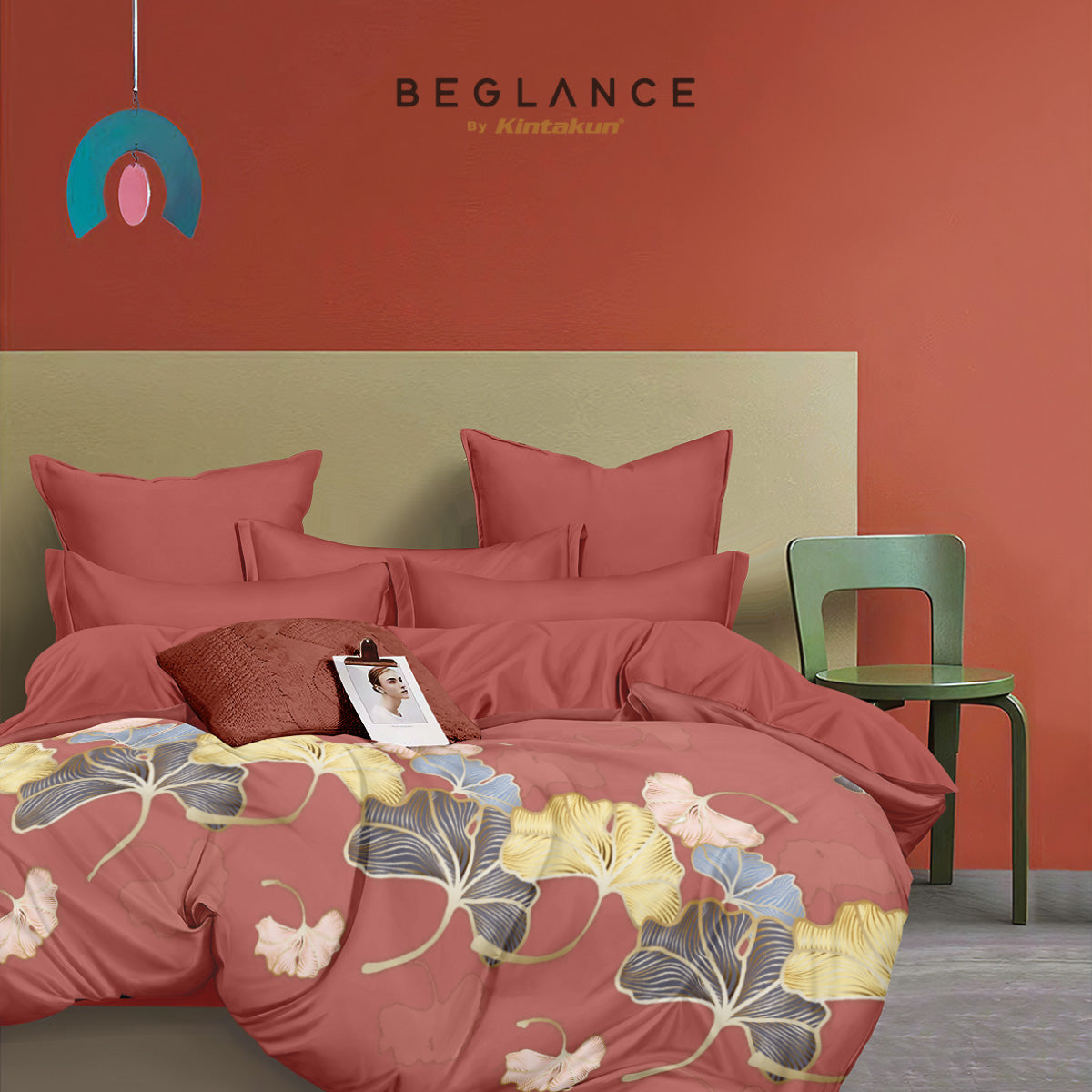 Beglance Bedcover Set Fitted Microtex Antaris Premium Microsuede 30cm