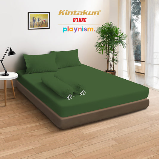 Kintakun DLUXE Sprei Set Fitted Polos Ardan Tinggi 20 cm