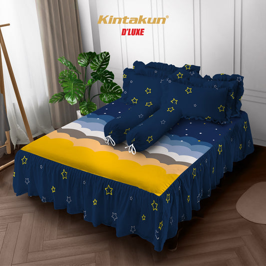 Kintakun DLUXE Sprei Set Rumbai B4 Tinggi 39 cm Azura