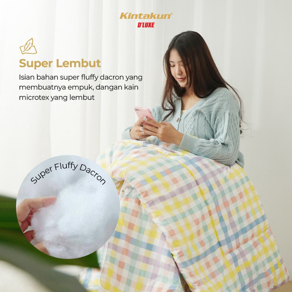 Kintakun DLUXE Bantal Selimut Mini 100 x 150 Balmut 2in1 Varian Motif