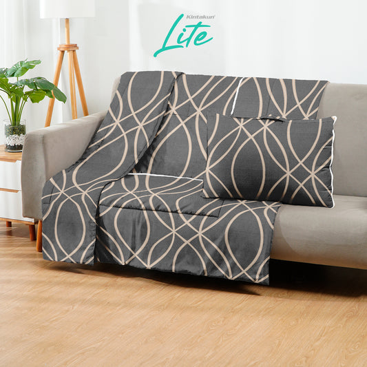 Kintakun Lite Bantal Selimut 150 x 220 Balmut 2in1 Motif Baskara