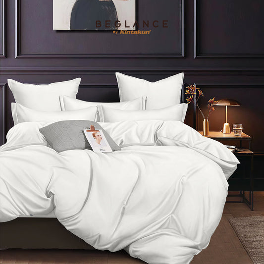 Beglance Bedcover Set Fitted Microtex Bolsena Premium Microsuede 30cm