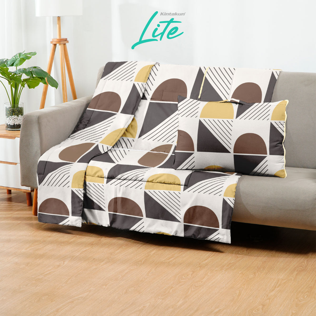 Kintakun Lite Bantal Selimut 150 x 220 Balmut 2in1 Motif Brandon