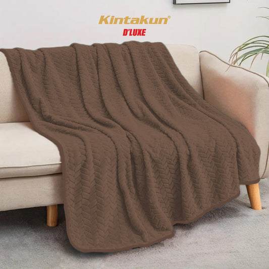 Selimut Luxury Jacquard 160 x 200 Brownie