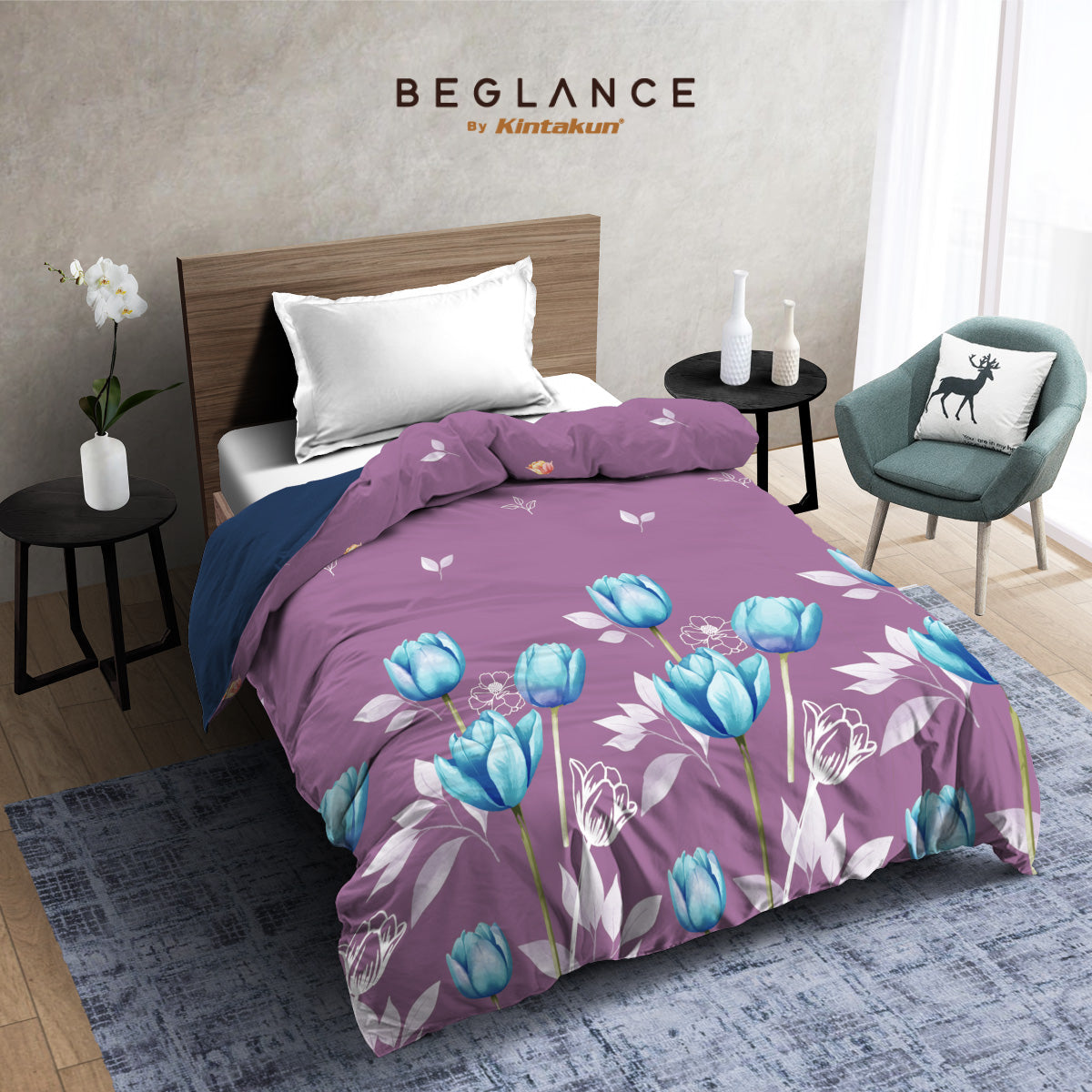 Beglance Mirosuede Comforter Only 160 x 240 Varian Motif