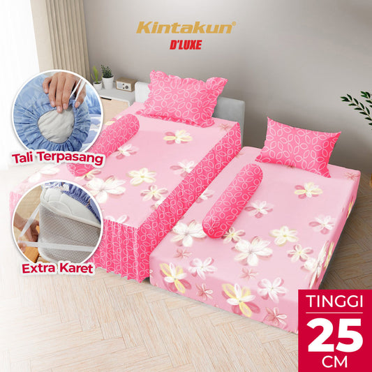 Kintakun Dluxe Sprei Duo 2in1 Carmelia Tinggi 25cm