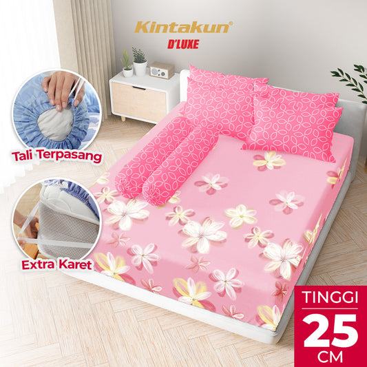 Kintakun Dluxe Sprei Fitted B4 Carmelia Tinggi 25cm
