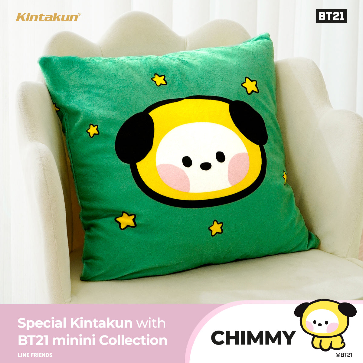 Kintakun Home Bantal Sofa Zipper 40 x 40 Kartun Animasi minini Varian Karakter