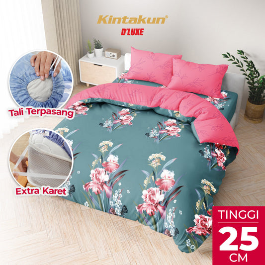 Kintakun Dluxe Bedcover Set Fitted Cindy Tinggi 25cm