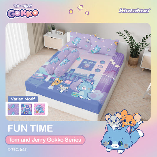 Kintakun Tom And Jerry Gokko Series Sprei Set Dluxe Microfiber 25 cm Fun Time
