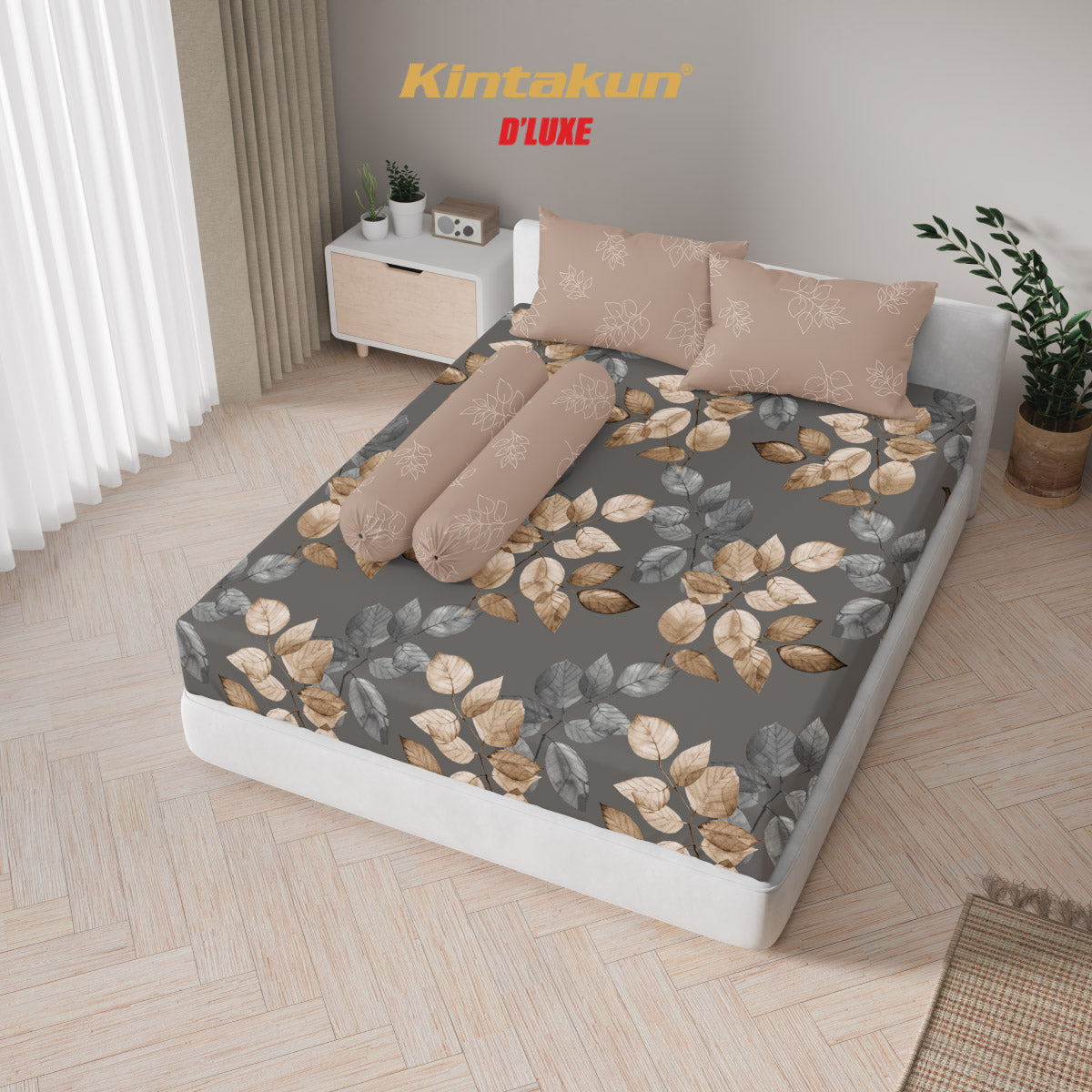 Kintakun Dluxe Sprei Fitted Desy Tinggi 25cm