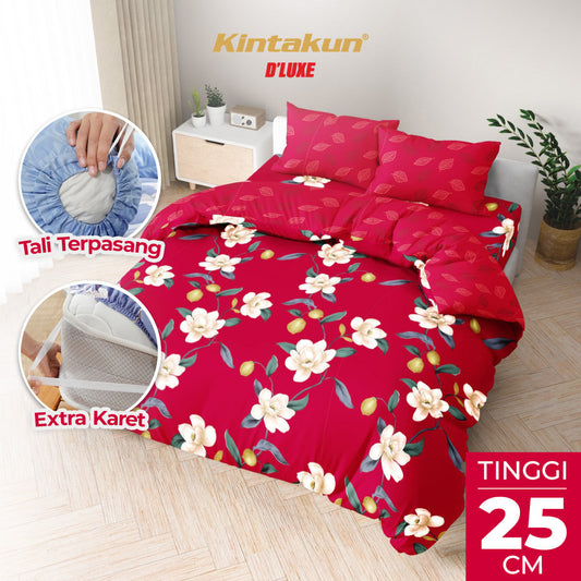 Kintakun Dluxe Bedcover Set Fitted Diana Tinggi 25cm