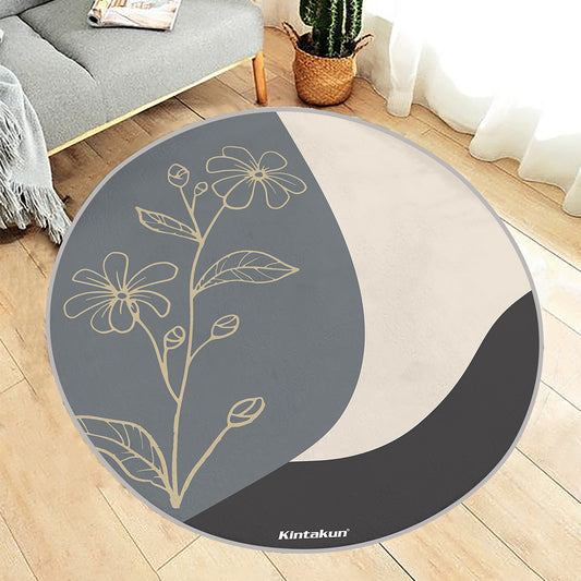 Karpet Print Lingkaran D 100 cm Varian Ebba