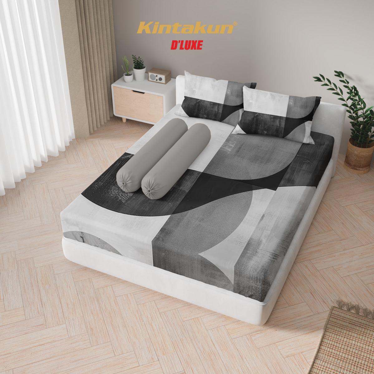 Kintakun Dluxe Sprei Fitted Elisya Tinggi 25cm