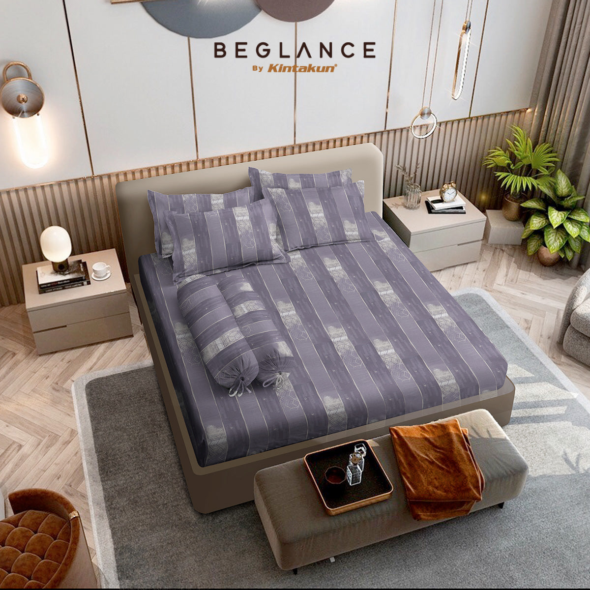 Beglance Tencel Sprei Fitted Elowen Tinggi 40 cm