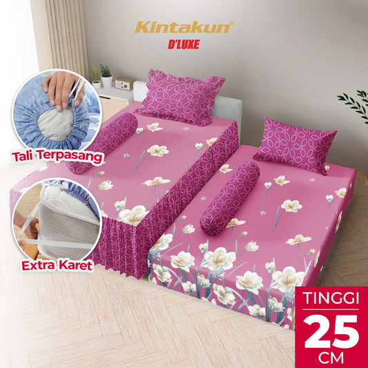 Kintakun Dluxe Sprei Duo 2in1 Ervina Tinggi 25cm