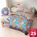 Kintakun Dluxe Bedcover Set Rumbai Eshania Tinggi 25cm