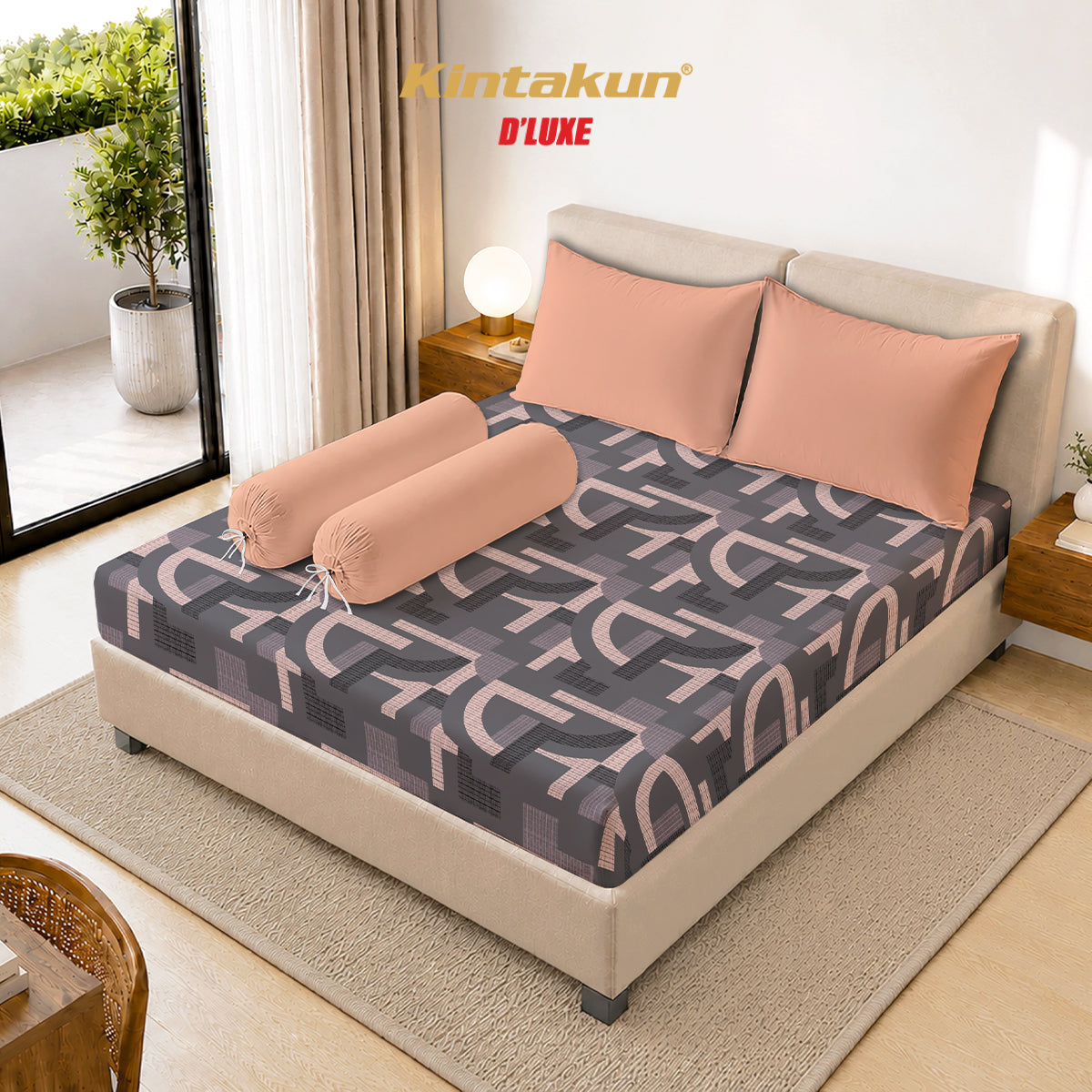 Kintakun Dluxe Sprei Fitted Fadia Tinggi 30cm