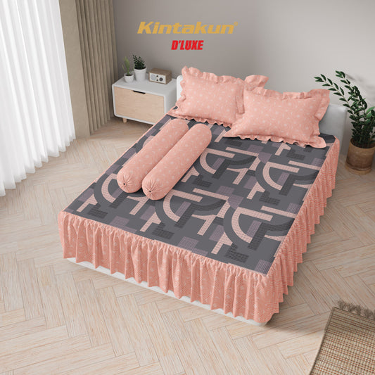 Kintakun Dluxe Sprei Rumbai Fadia Tinggi 39cm