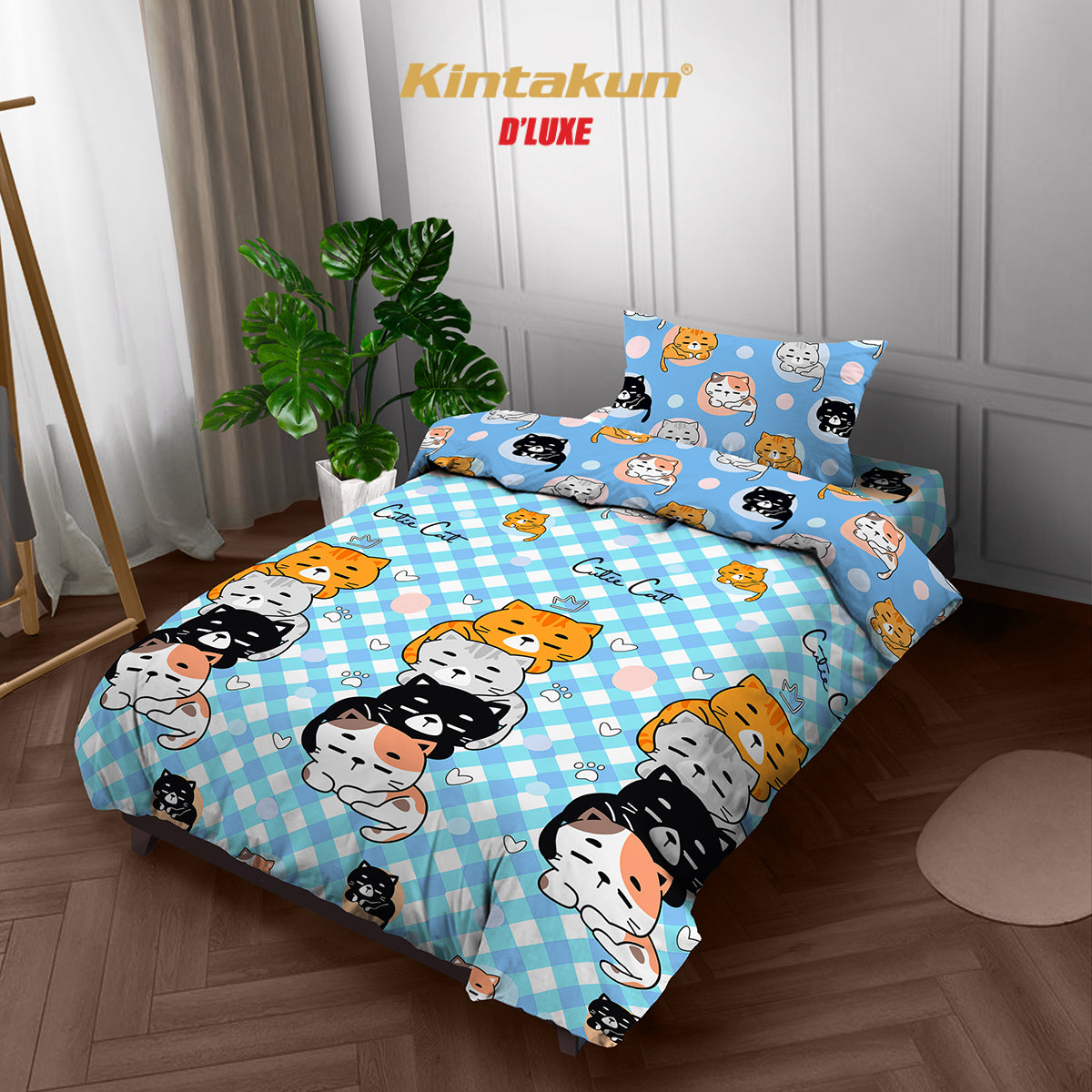 Kintakun DLUXE Bedcover Set Fitted Tinggi 20 cm Faline