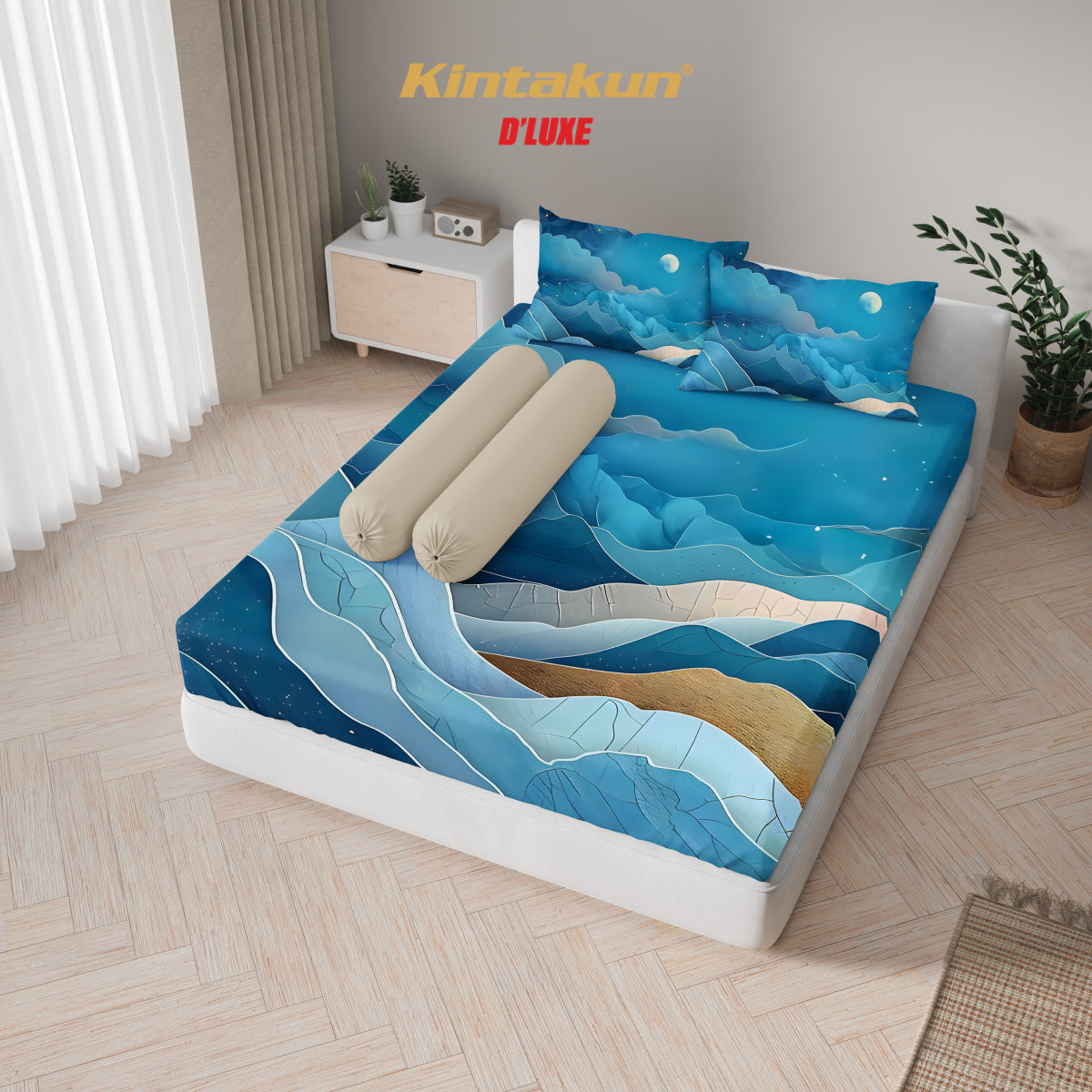 Kintakun Dluxe Sprei Fitted Galina Tinggi 25cm