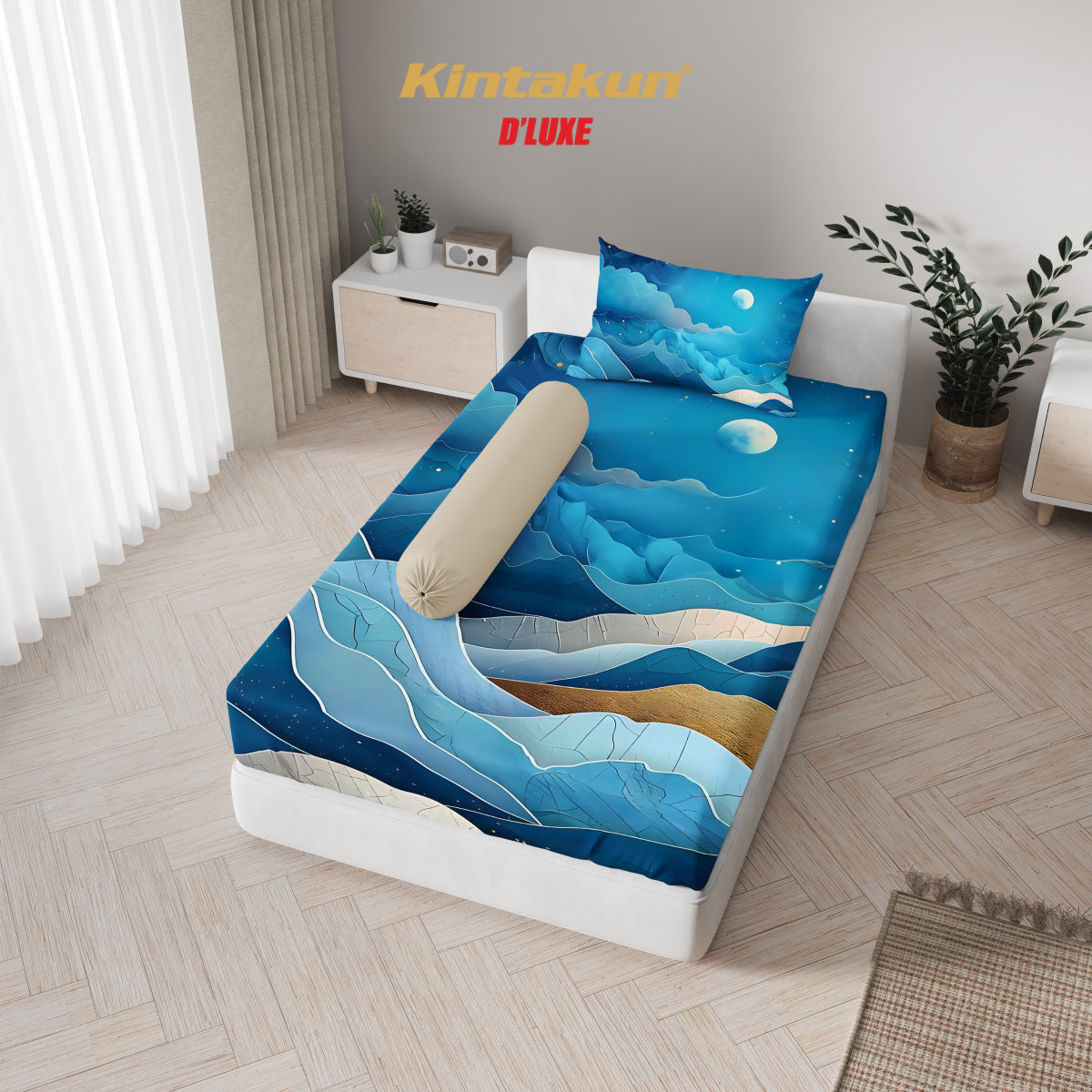 Kintakun Dluxe Sprei Fitted Galina Tinggi 25cm