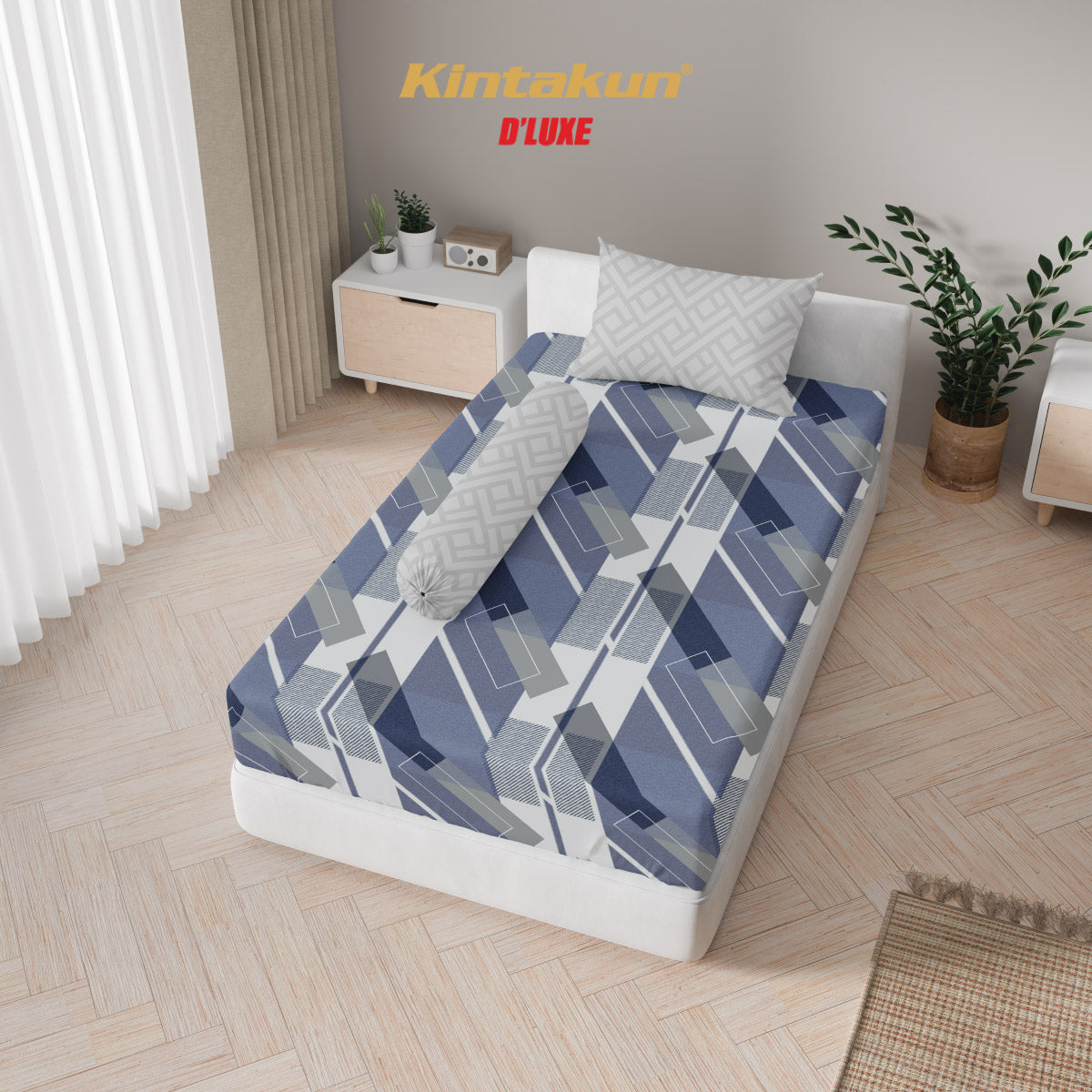 Kintakun Dluxe Sprei Fitted Garta Tinggi 25cm