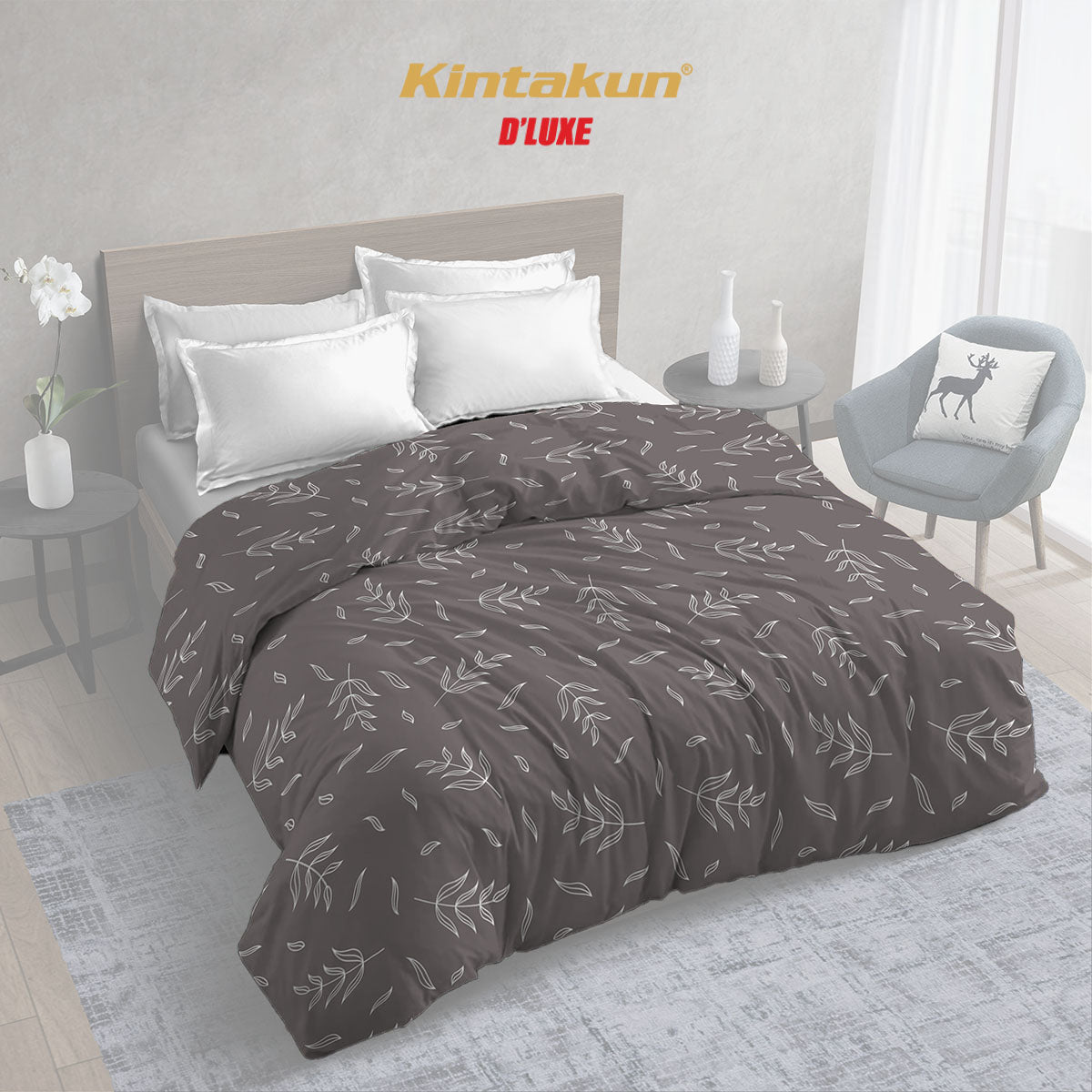Kintakun Dluxe Gold Comforter Only 230 x 240 Varian Motif