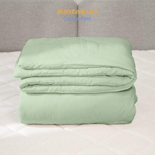 Kintakun Cotton Feel Mix & Match Sprei Pocket Varian Greentea Tinggi 30 cm