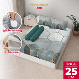 Kintakun Dluxe Sprei Set Fitted Hagi Tinggi 25cm