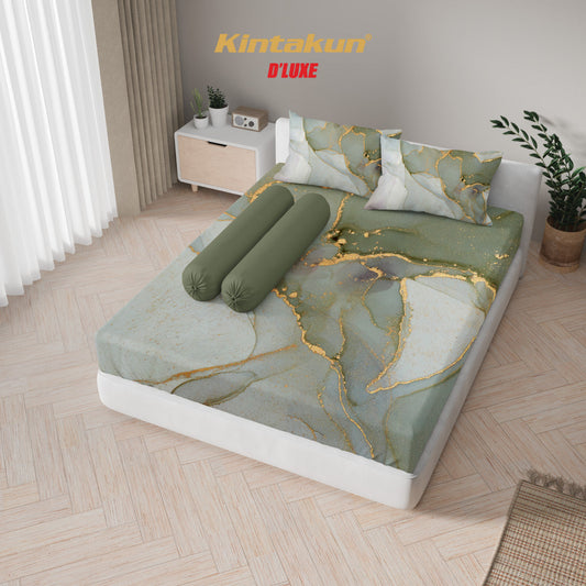 Kintakun Dluxe Sprei Set Fitted Digital Printing Harita Tinggi 25 cm