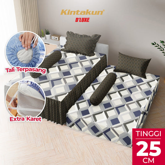 Kintakun Dluxe Sprei Duo 2in1 Hasya Tinggi 25cm
