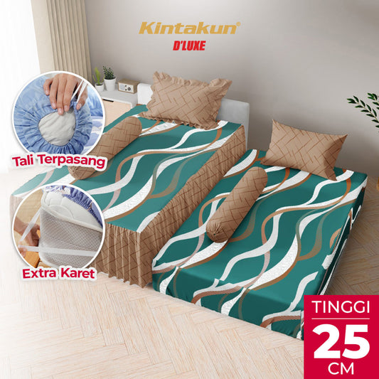 Kintakun Dluxe Sprei Duo 2in1 Heliana Tinggi 25cm
