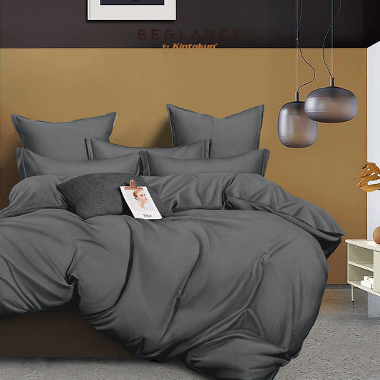 Beglance Bedcover Set Fitted Microtex Isola Premium Microsuede 30cm