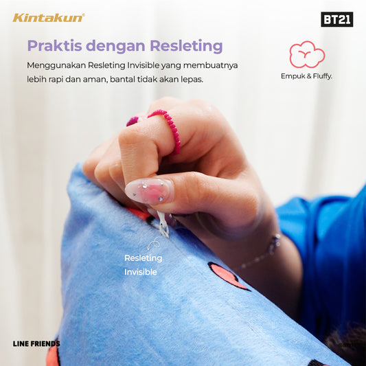 Kintakun Home Bantal Sofa Zipper 40 x 40 Kartun Animasi minini Varian Karakter