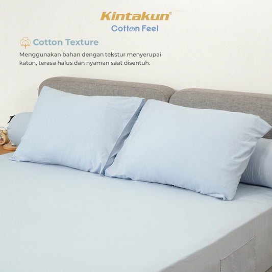 Kintakun Cotton Feel Mix & Match Sprei Pocket Varian Greentea Tinggi 30 cm