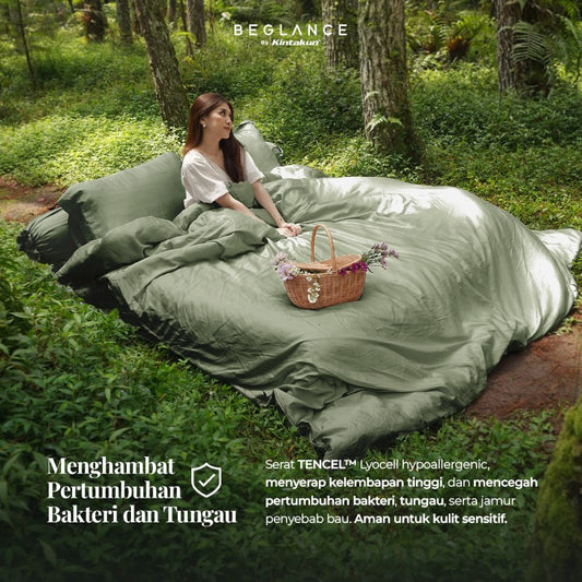 Beglance Tencel Plain Sprei Fitted 180 x 200