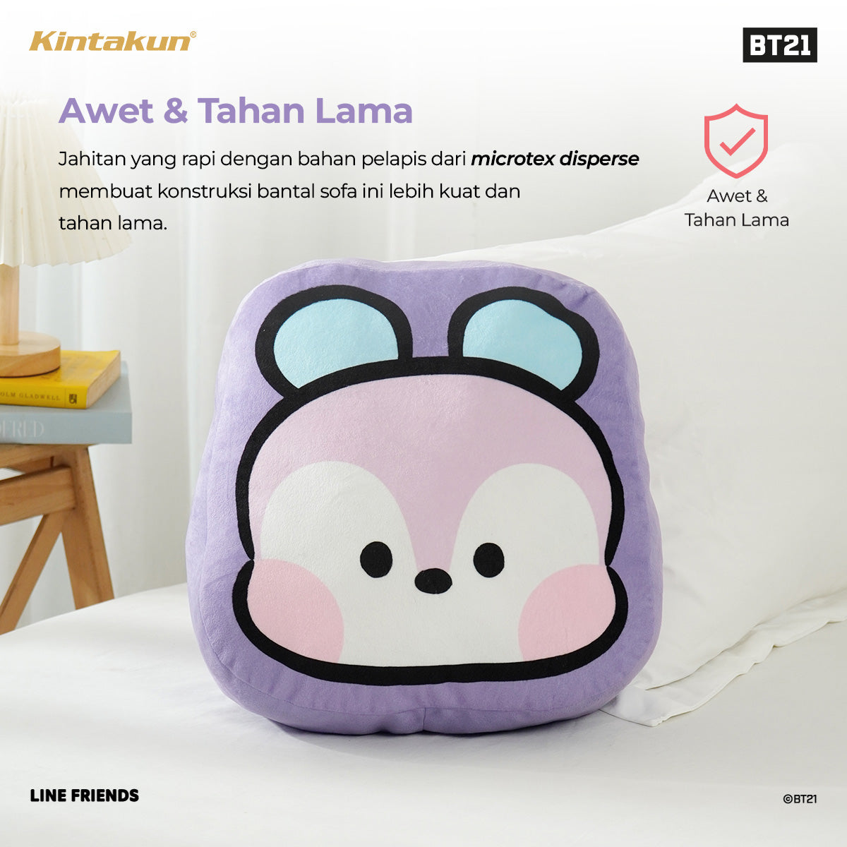Kintakun Home Bantal Sofa minini Bentuk Kartun Animasi Varian Karakter