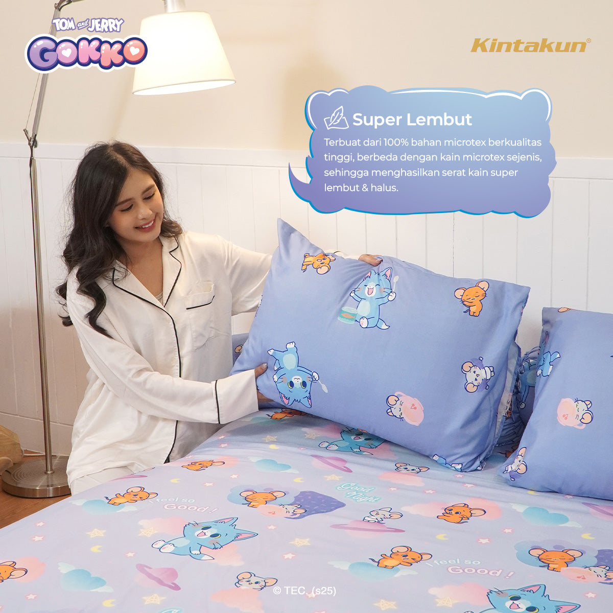 Kintakun Tom And Jerry Gokko Sarung Bantal Guling Twinkle Time