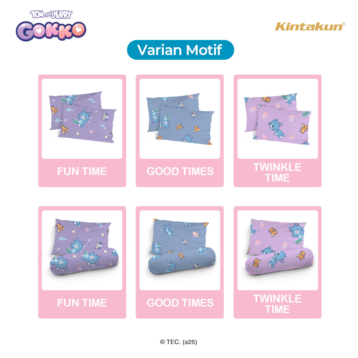 Kintakun Tom And Jerry Gokko Sarung Bantal Guling Twinkle Time