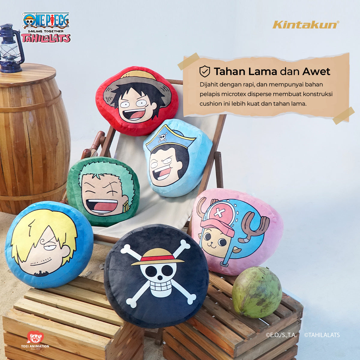 Kintakun Home Bantal Sofa Bajak Laut Series Varian Karakter