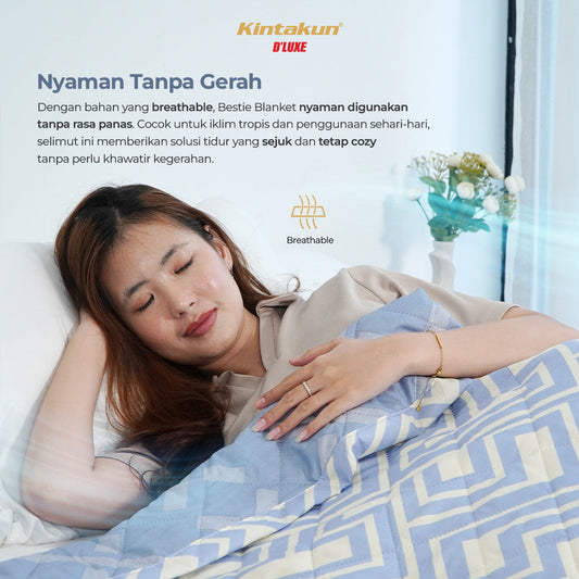 Dluxe Bestie Selimut Ultrasonic Dua Sisi Ukuran 150 x 200