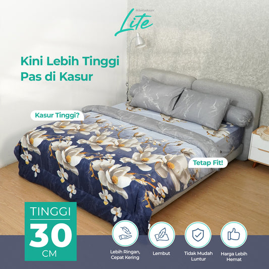 Kintakun Lite Sprei Fitted Sabira Tinggi 30cm
