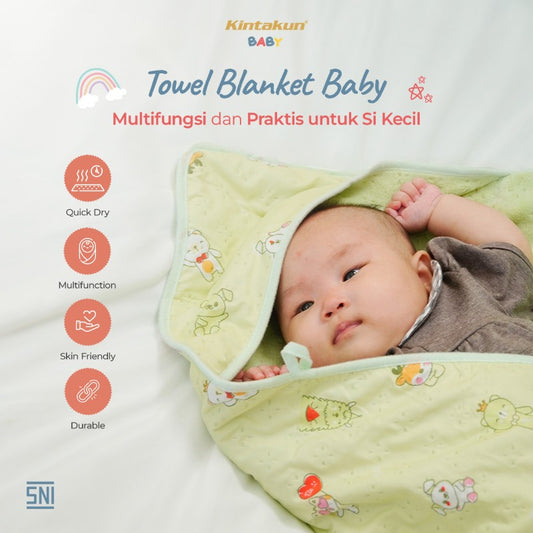 Baby Towel Blanket Handuk Selimut 70 x 70 cm